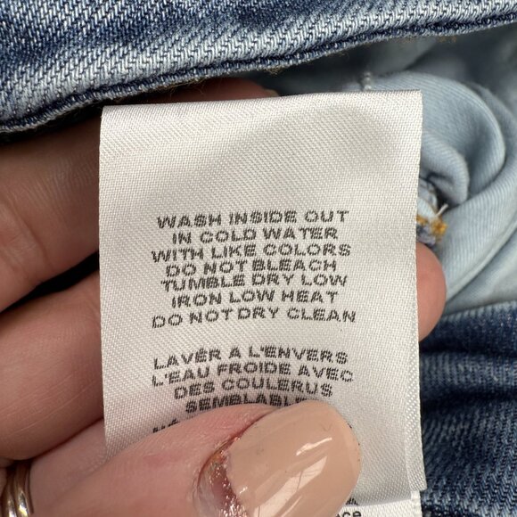 NWT GOOD AMERICAN Good Legs Flare Deep V Yoke Jeans INDIGO513 | Size 15 Plus - Picture 13 of 13